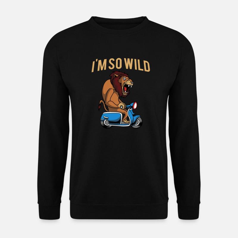 Scooter Moped Moped Scooter - Unisex Sweatshirt - black