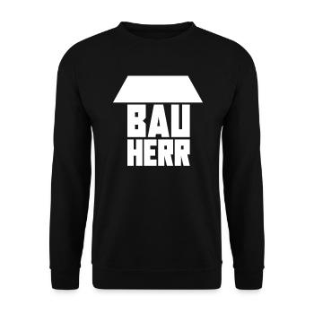 Bauherr - Unisex Pullover - Schwarz - Vorne - Alina (178cm) & Michal (187cm)