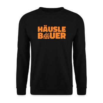 Bauherr - Unisex Pullover - Schwarz - Vorne - Alina (178cm) & Michal (187cm)