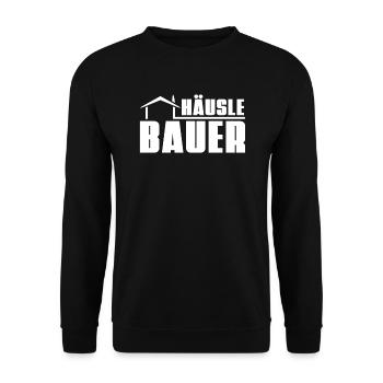 Bauherr - Unisex Pullover - Schwarz - Vorne - Alina (178cm) & Michal (187cm)