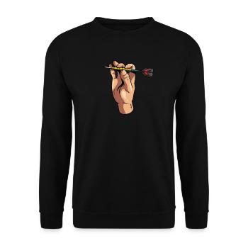 Dart Darter Dart sport - Unisex Sweatshirt - black - Front - Alina (178cm) & Michal (187cm)