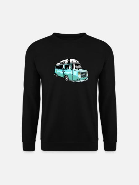 Camper Bus Caravan Camper Bus - Unisex Pullover - Schwarz