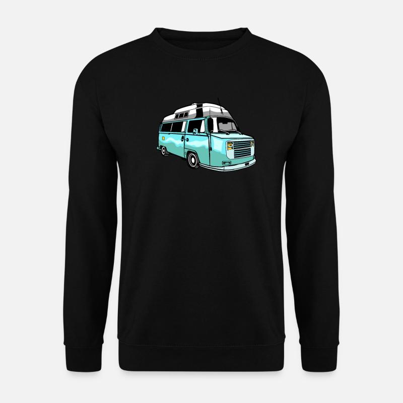 Camper Bus Caravan Camper Bus - Unisex Pullover - Schwarz