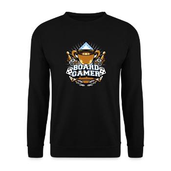 board game - Unisex Sweatshirt - black - Front - Alina (178cm) & Michal (187cm)