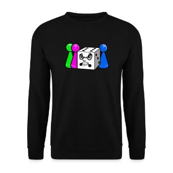 board game - Unisex Sweatshirt - black - Front - Alina (178cm) & Michal (187cm)