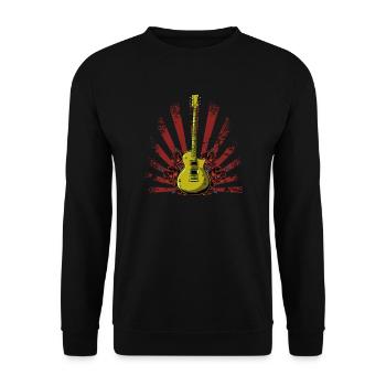 Electric Guitar Electric Guitar Guitarist Guitar Guitar - Unisex Sweatshirt - black - Front - Alina (178cm) & Michal (187cm)
