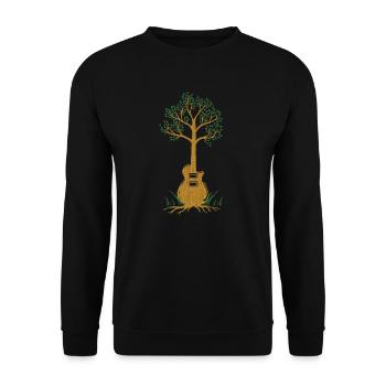 Electric Guitar Electric Guitar Guitarist Guitar Guitar - Unisex Sweatshirt - black - Front - Alina (178cm) & Michal (187cm)