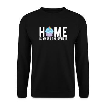 Baker Baking Pastry Chef - Unisex Sweatshirt - black - Front - Alina (178cm) & Michal (187cm)