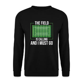 American Football - Unisex Pullover - Schwarz - Vorne - Alina (178cm) & Michal (187cm)