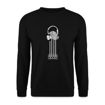 Bass Gitarre Bassgitarre Basser Bassist - Unisex Pullover - Schwarz - Vorne - Alina (178cm) & Michal (187cm)