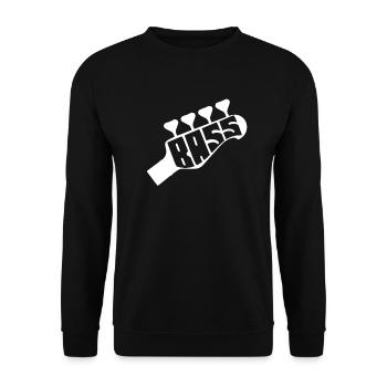 Bass Gitarre Bassgitarre Basser Bassist - Unisex Pullover - Schwarz - Vorne - Alina (178cm) & Michal (187cm)