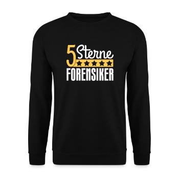 Forensik Forensiker - Unisex Pullover - Schwarz - Vorne - Alina (178cm) & Michal (187cm)