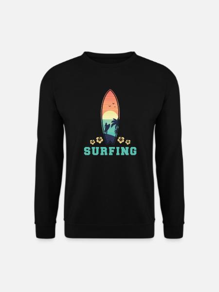Surfen Wellenreiter Surfer - Unisex Pullover - Schwarz