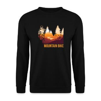 MTB Mountainbike - Unisex Pullover - Schwarz - Vorne - Alina (178cm) & Michal (187cm)