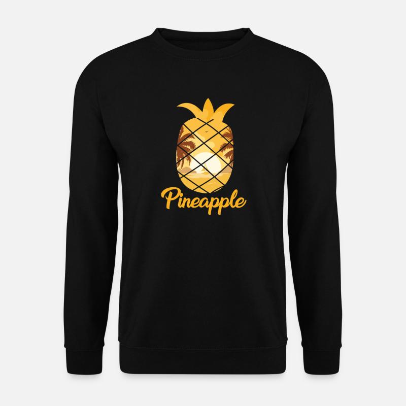 Ananas - Unisex Pullover - Schwarz