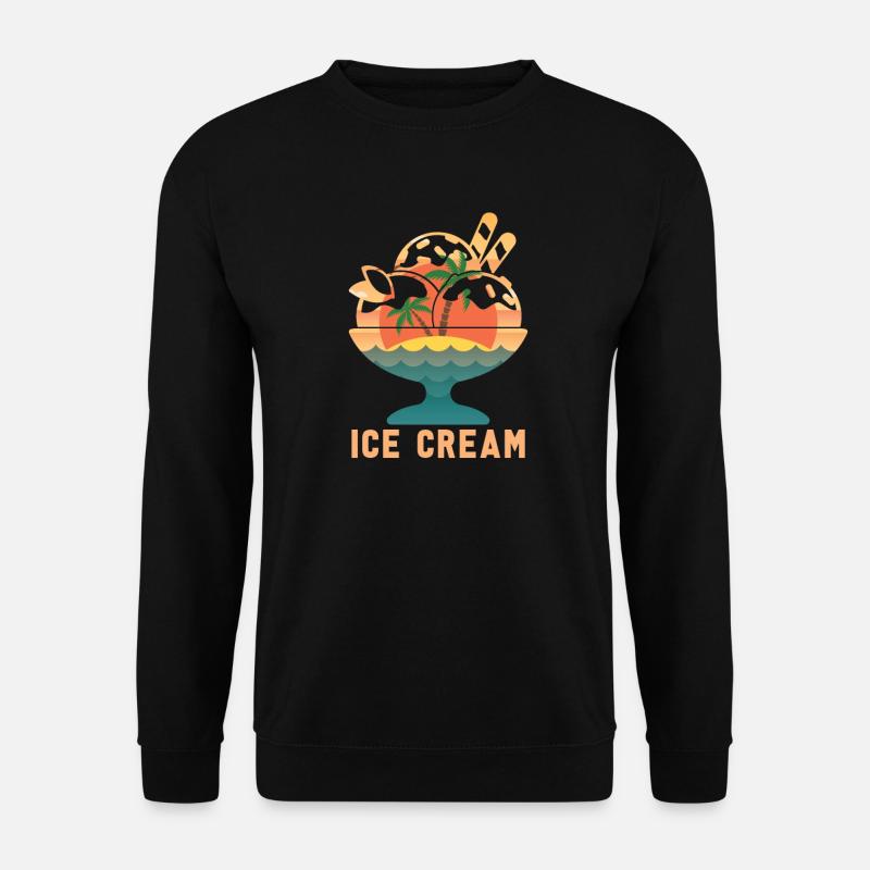 Ice Cream - Unisex Sweatshirt - black