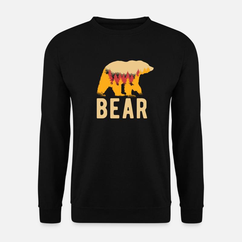 Grizzly Bear Brown Bear - Unisex Sweatshirt - black