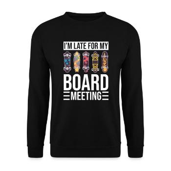 Skateboard Skateboarder Skater - Sweat-shirt Unisexe - noir - Devant - Alina (178cm) & Michal (187cm)