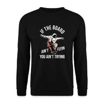 Skateboard Skateboarder Skater - Sweat-shirt Unisexe - noir - Devant - Alina (178cm) & Michal (187cm)
