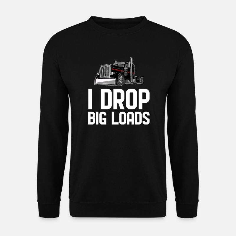 LKW Fahrer Lastwagenfahrer Fernfahrer Trucker - Unisex Pullover - Schwarz