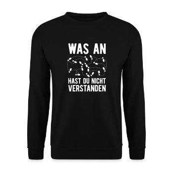 Tanzen Tänzer Tanz - Unisex Pullover - Schwarz - Vorne - Alina (178cm) & Michal (187cm)