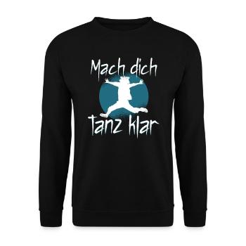 Tanzen Tänzer Tanz - Unisex Pullover - Schwarz - Vorne - Alina (178cm) & Michal (187cm)