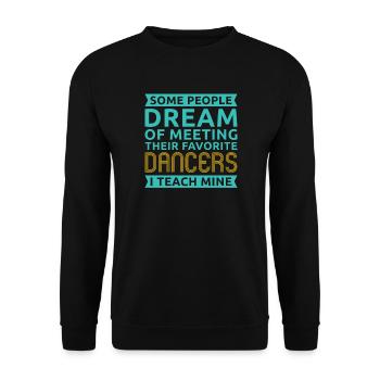 Tanzen Tänzer Tanz - Unisex Pullover - Schwarz - Vorne - Alina (178cm) & Michal (187cm)