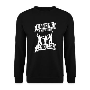 Tanzen Tänzer Tanz - Unisex Pullover - Schwarz - Vorne - Alina (178cm) & Michal (187cm)