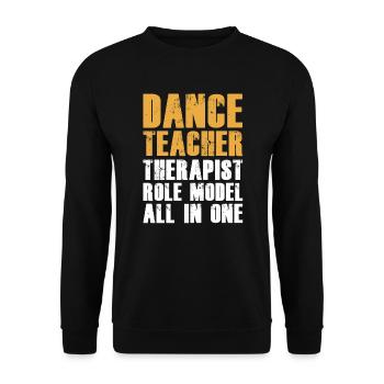 Tanzen Tänzer Tanz - Unisex Pullover - Schwarz - Vorne - Alina (178cm) & Michal (187cm)