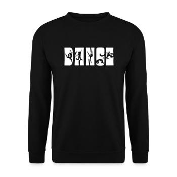 Tanzen Tänzer Tanz - Unisex Pullover - Schwarz - Vorne - Alina (178cm) & Michal (187cm)