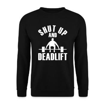 Power Triathlon Powerlifting Powerlifter - Unisex Sweatshirt - black - Front - Alina (178cm) & Michal (187cm)