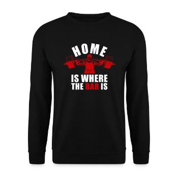 Power Triathlon Powerlifting Powerlifter - Unisex Sweatshirt - black - Front - Alina (178cm) & Michal (187cm)