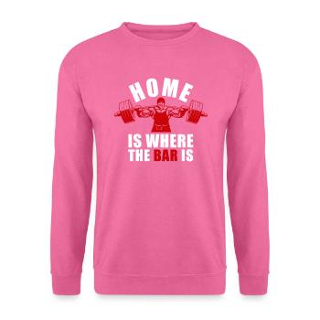 Trois-combats Powerlifting Powerlifter - Sweat-shirt Unisexe - rose - Devant