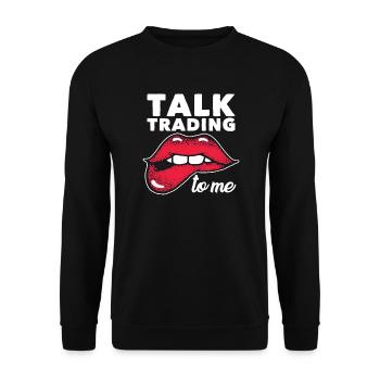 Stock Day Trading Exchange Forex Stock Trader - Unisex Sweatshirt - black - Front - Alina (178cm) & Michal (187cm)