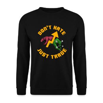 Stock Day Trading Exchange Forex Stock Trader - Unisex Sweatshirt - black - Front - Alina (178cm) & Michal (187cm)