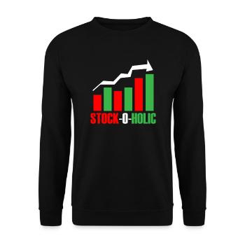 Stock Day Trading Exchange Forex Stock Trader - Unisex Sweatshirt - black - Front - Alina (178cm) & Michal (187cm)