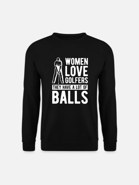 Golf Golfer Golfspieler Golfen Golfplatz - Unisex Pullover - Schwarz