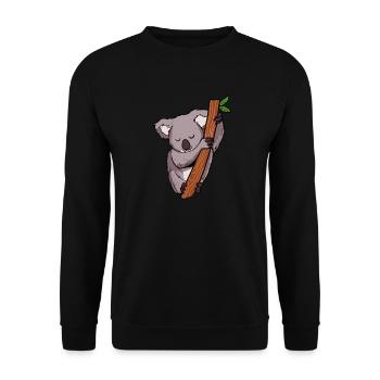 Koala Koala Bear - Unisex Sweatshirt - black - Front - Alina (178cm) & Michal (187cm)