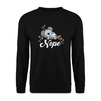 Koala Koala Bear - Unisex Sweatshirt - black - Front - Alina (178cm) & Michal (187cm)
