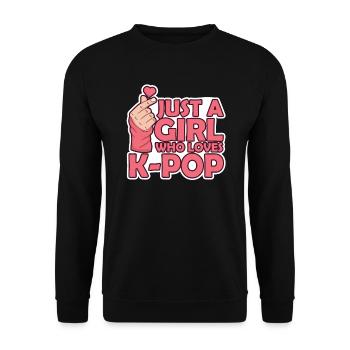 K-Pop Kpop K-Drama Korean Pop Music - Unisex Sweatshirt - black - Front - Alina (178cm) & Michal (187cm)