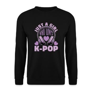 K-Pop Kpop K-Drama Korean Pop Music - Unisex Sweatshirt - black - Front - Alina (178cm) & Michal (187cm)