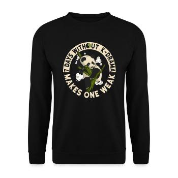 K-Pop Kpop K-Drama Korean Pop Music - Unisex Sweatshirt - black - Front - Alina (178cm) & Michal (187cm)