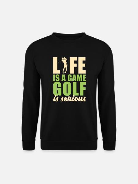 Golf Golfer Golfspieler Golfen Golfplatz - Unisex Pullover - Schwarz