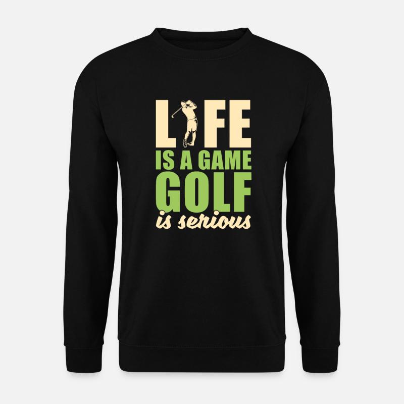 Golf Golfer Golfspieler Golfen Golfplatz - Unisex Pullover - Schwarz