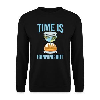 Changement climatique Lutte contre le changement climatique Réchauffement climatique Planète terre - Sweat-shirt Unisexe - noir - Devant - Alina (178cm) & Michal (187cm)