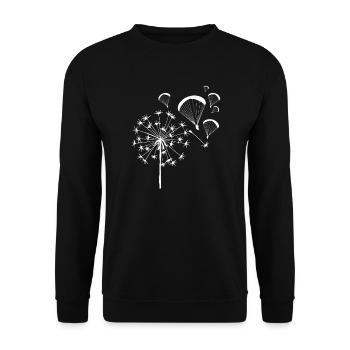 Paragliding Paragliding Paragliding Paragliding - Unisex Sweatshirt - black - Front - Alina (178cm) & Michal (187cm)