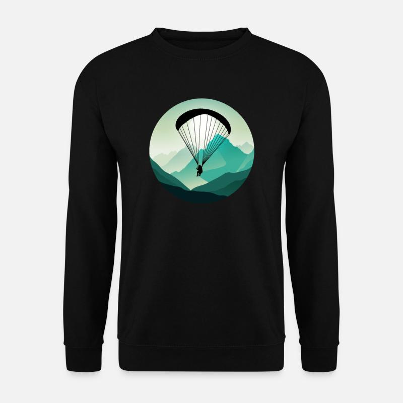 Paragliding Paragliding Paragliding Paragliding - Unisex Sweatshirt - black