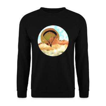 Paragliding Paragliding Paragliding Paragliding - Unisex Sweatshirt - black - Front - Alina (178cm) & Michal (187cm)