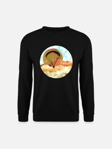 Paragleiter Gleitschirmfliegen Paragleiten - Unisex Pullover - Schwarz