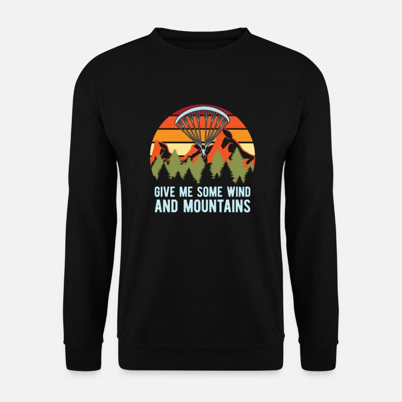 Paragleiter Gleitschirmfliegen Paragleiten - Unisex Pullover - Schwarz